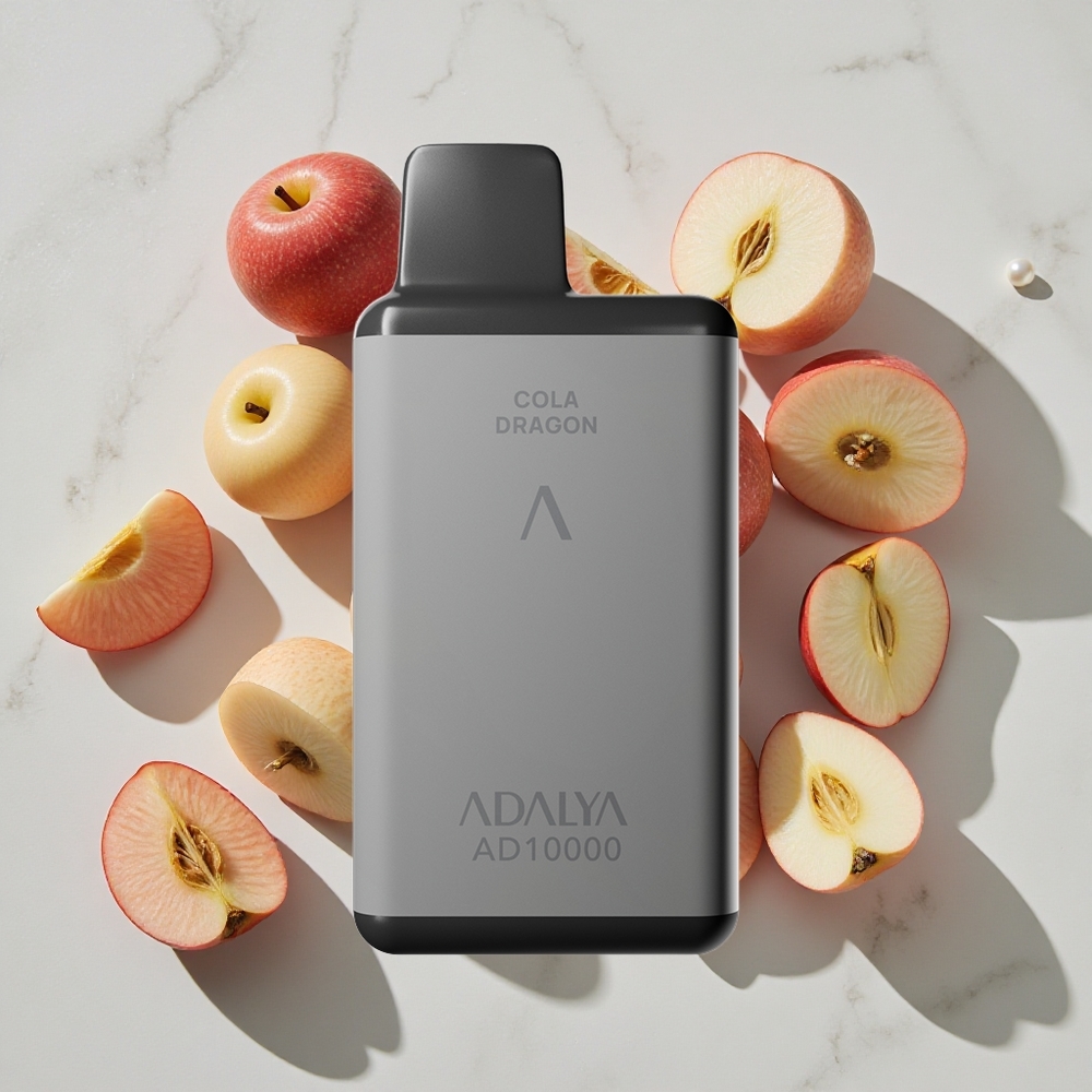 Adalya AD 10000 Puffs Dve Jabolki 14 ml E-tekočine