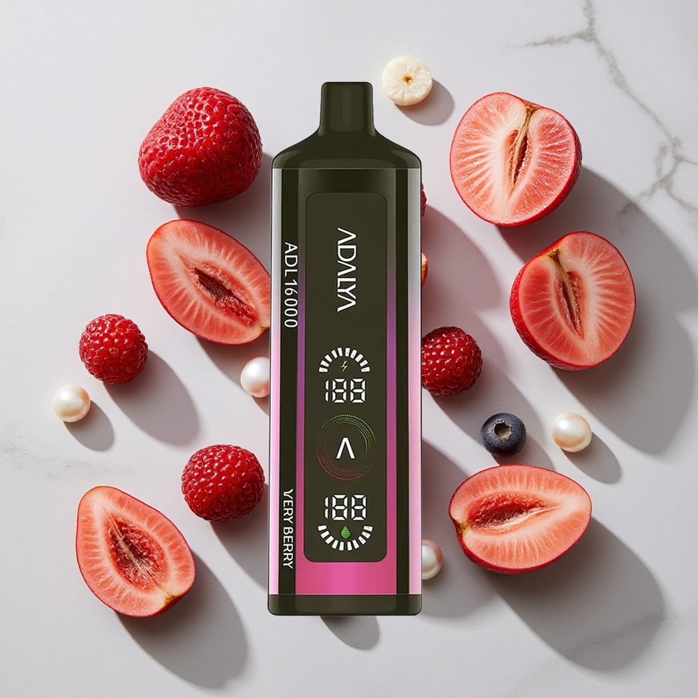 Adalya ADL 16000 PRO Puffs Za enkratno uporabo Vape Zelo Jagodična 25ml E-tekočine
