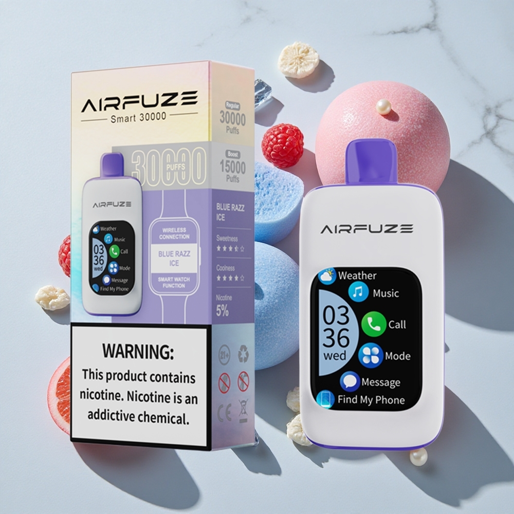 AirFuze Smart 30000 Puffs Modra Malina Led Za enkratno uporabo Vape