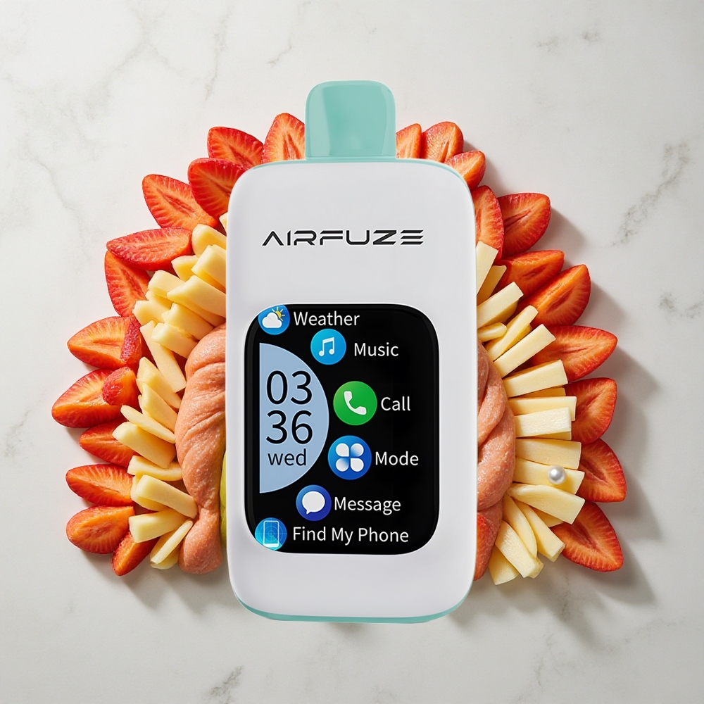 AirFuze Smart 30000 Puffs Za enkratno uporabo Vape Mavrični Sadni Izhod 900mAh