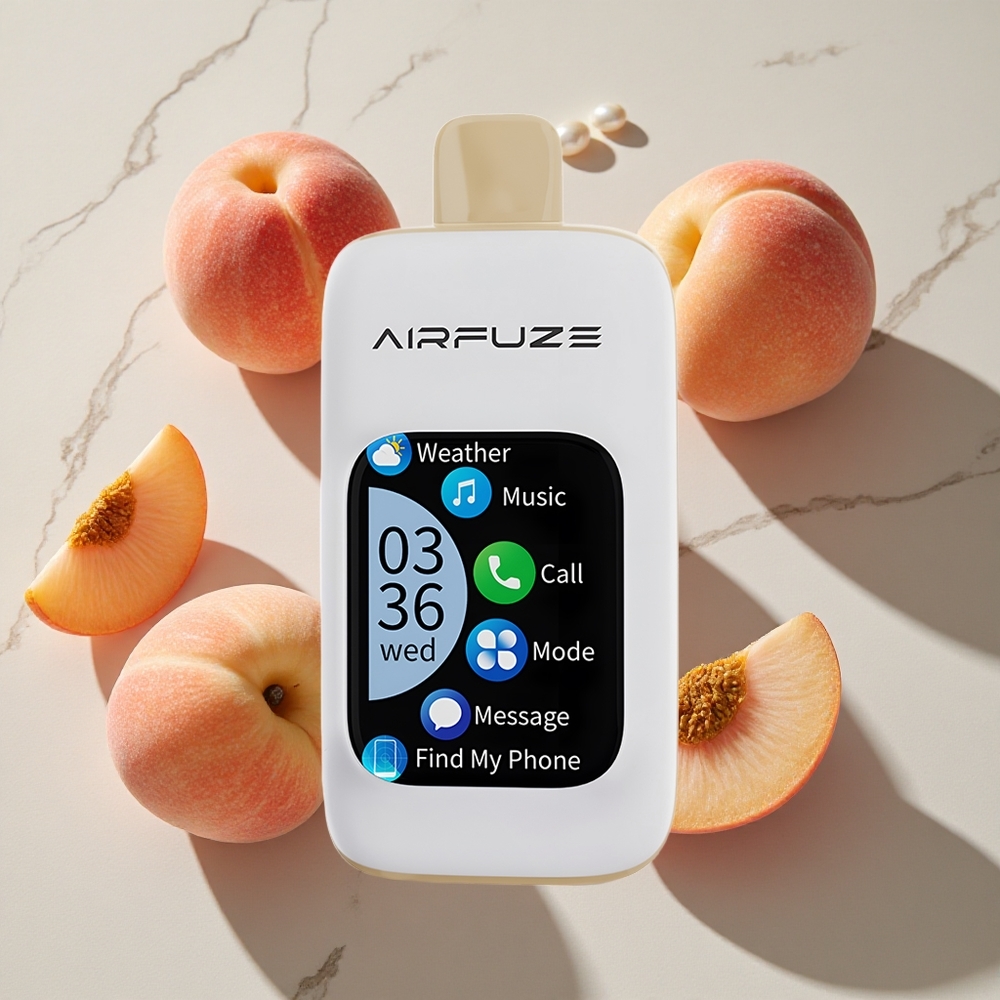AirFuze Smart 30000 Puffs Za enkratno uporabo Vape Sočna Breskev Type-C