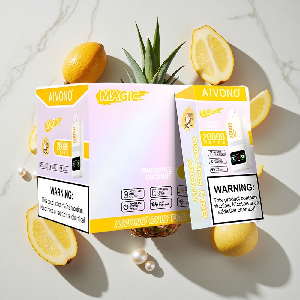 Aivono AIM MAGIC 20000 Puffs Okus Ananas Kokos LCD zaslon