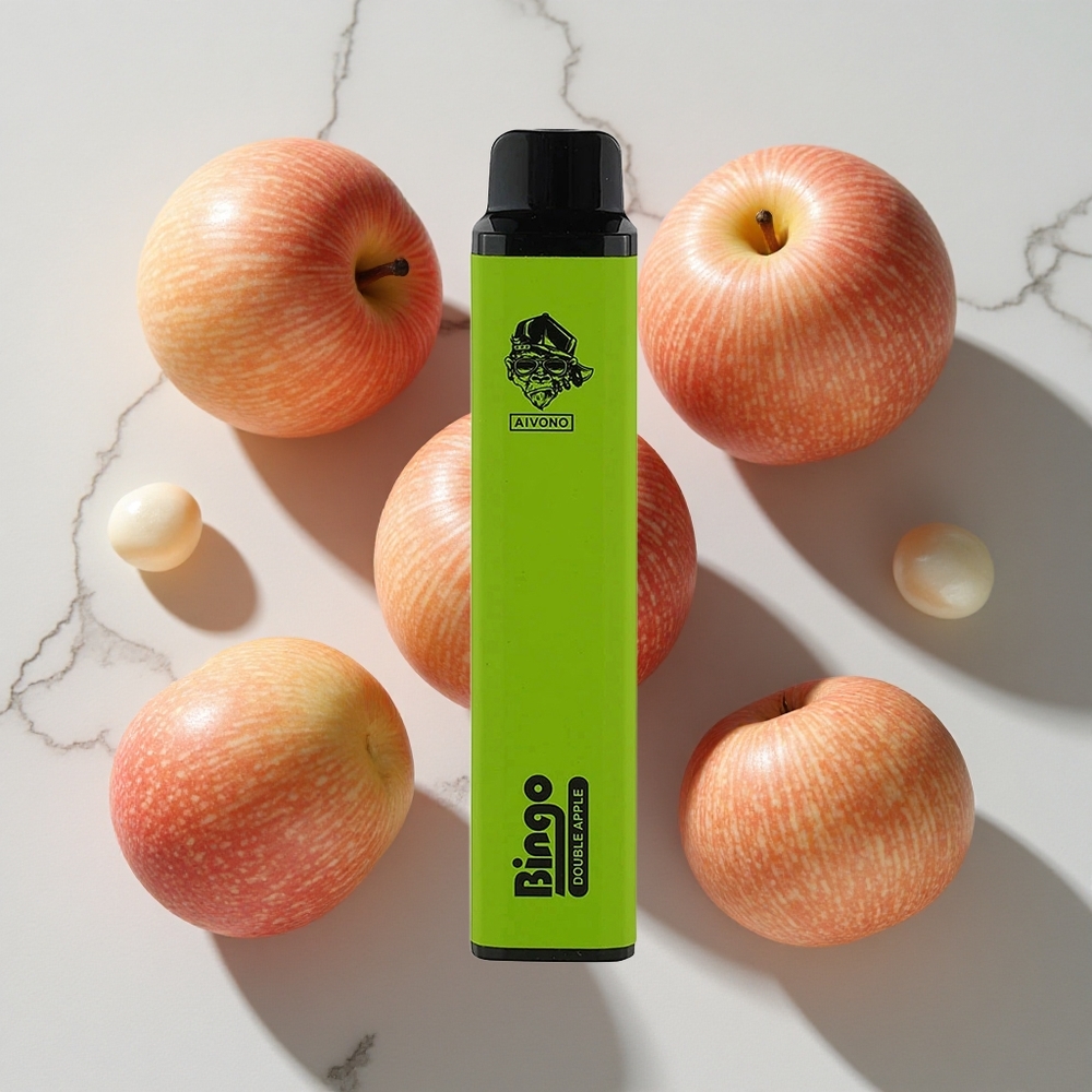 Aivono Aim Bingo 4000 Puffs Dvojno Jabolko Za enkratno uporabo Vape 10 ml E-tekočine