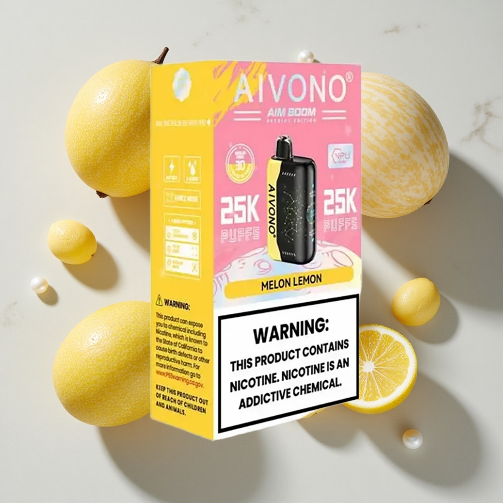 Aivono Aim Boom 25000 Puffs Melon Limona Tip-C Polnjenje