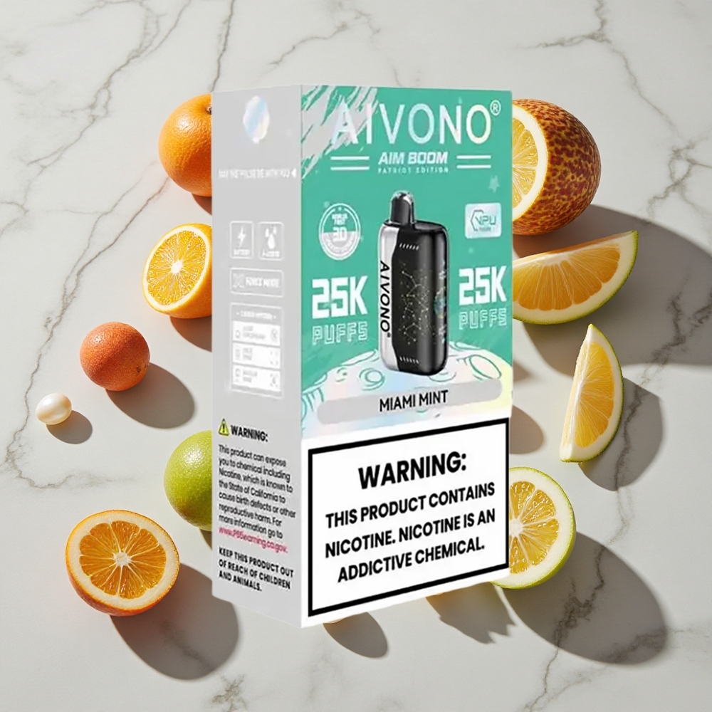 Aivono Aim Boom 25000 Puffs Miami Meta Za enkratno uporabo Vape