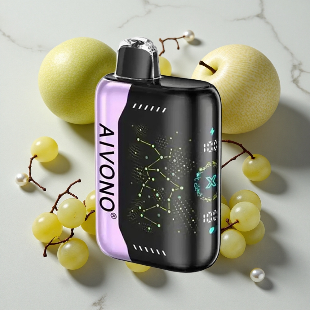 Aivono Aim Boom 25000 Puffs Zeleno Jabolko Grozdje 650mAh