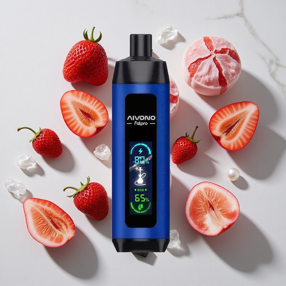 Aivono Aim Fatpro 22000 Puffs Dispozabilna Vape Jagoda Led (0235 Nikotin)