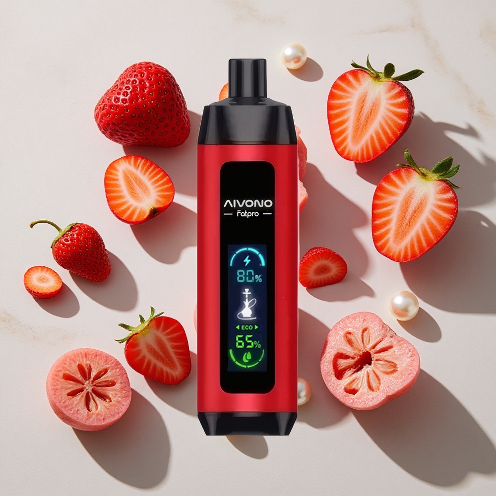 Aivono Aim Fatpro 22000 Puffs Za enkratno uporabo Vape Jagoda Punč 0235 Nikotin