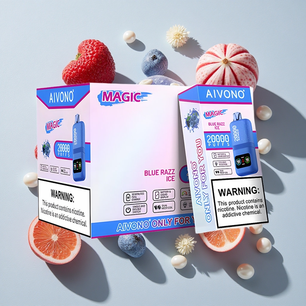 Aivono Aim Magic 20000 Puffs Modra Malina Led Za enkratno uporabo Vape