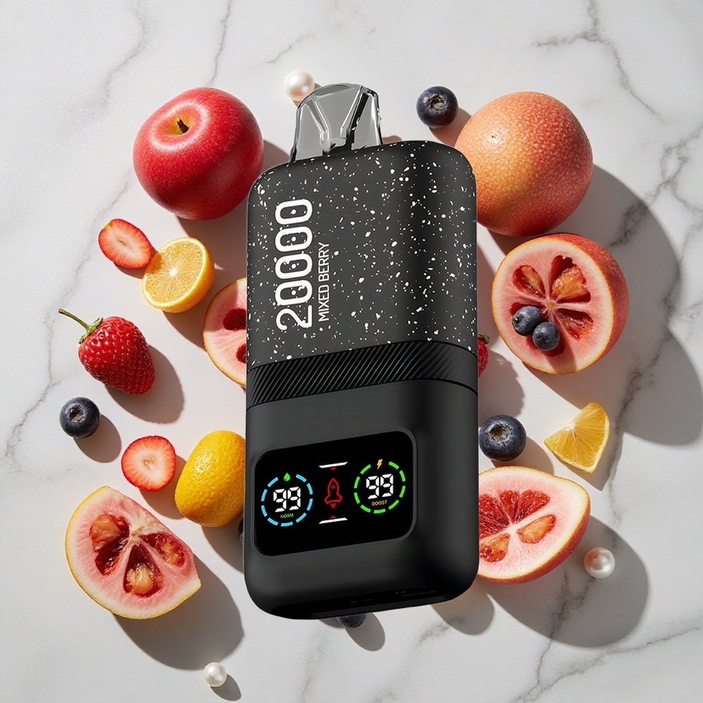 Aivono Aim Magic 20000 Puffs Za enkratno uporabo Vape Mešane Jagode LCD Display