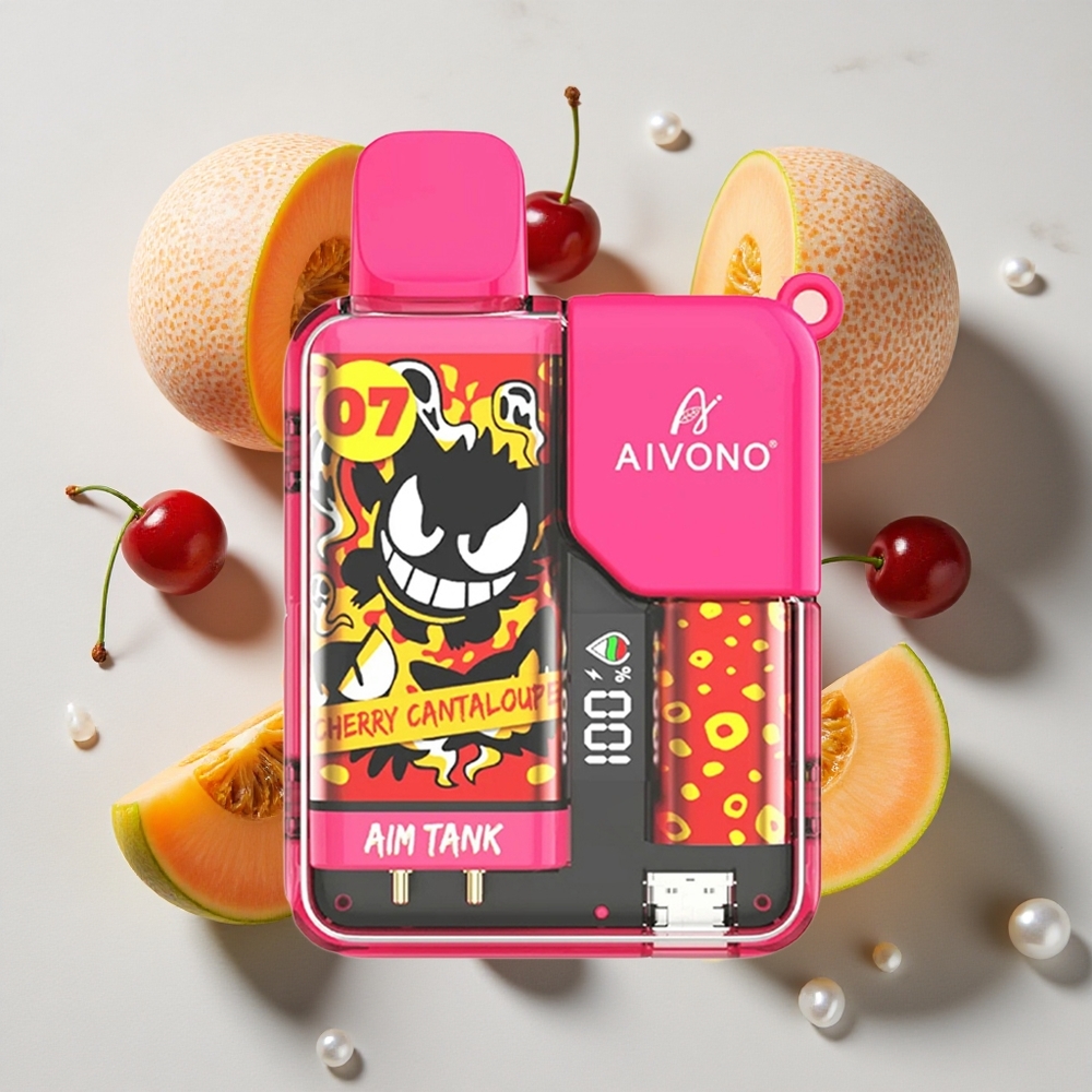 Aivono Aim-Tank 9500 Puffs Kombinacija Okusov Češnja Dinja 18ml E-tekočine