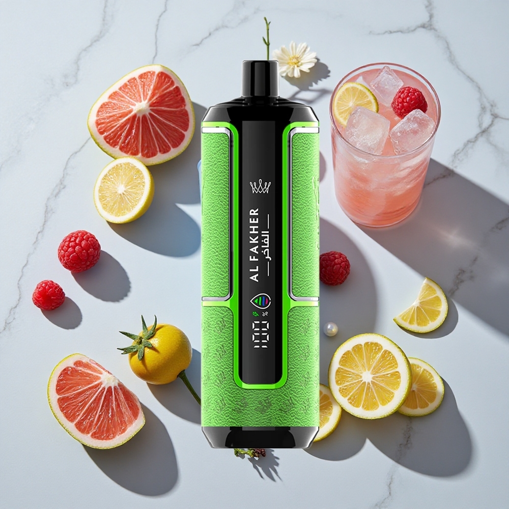 Al Fakher Crown Bar 15K Hipermax Enkratna Vape Naprava Modra Malina Limonada