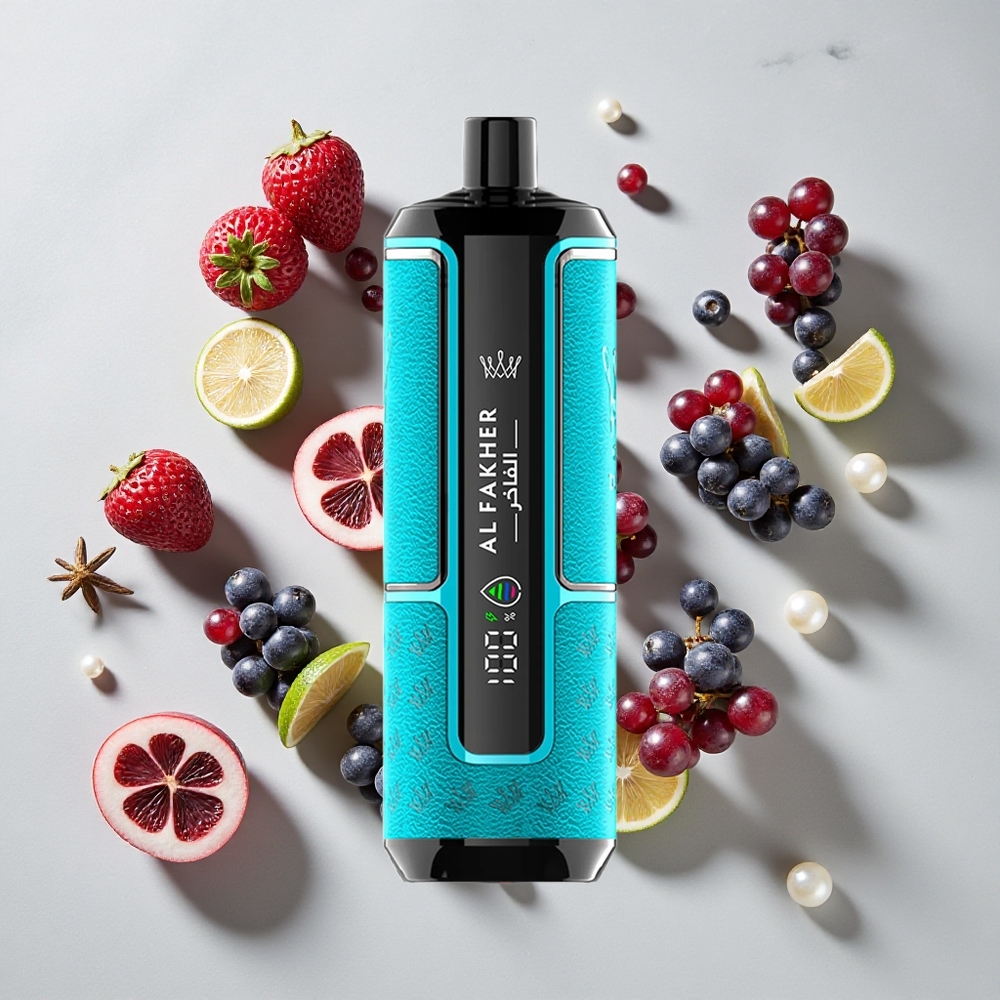 Al Fakher Crown Bar 15K Hypermax Enkratna Vape Naprava Črni Ribez Meta