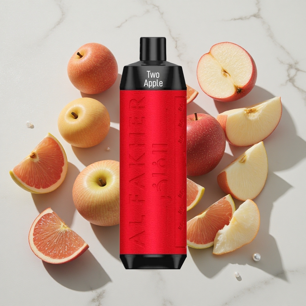 Al Fakher Crown Bar 8000 Puff Dve Jabolki Crystal Za enkratno uporabo Vape