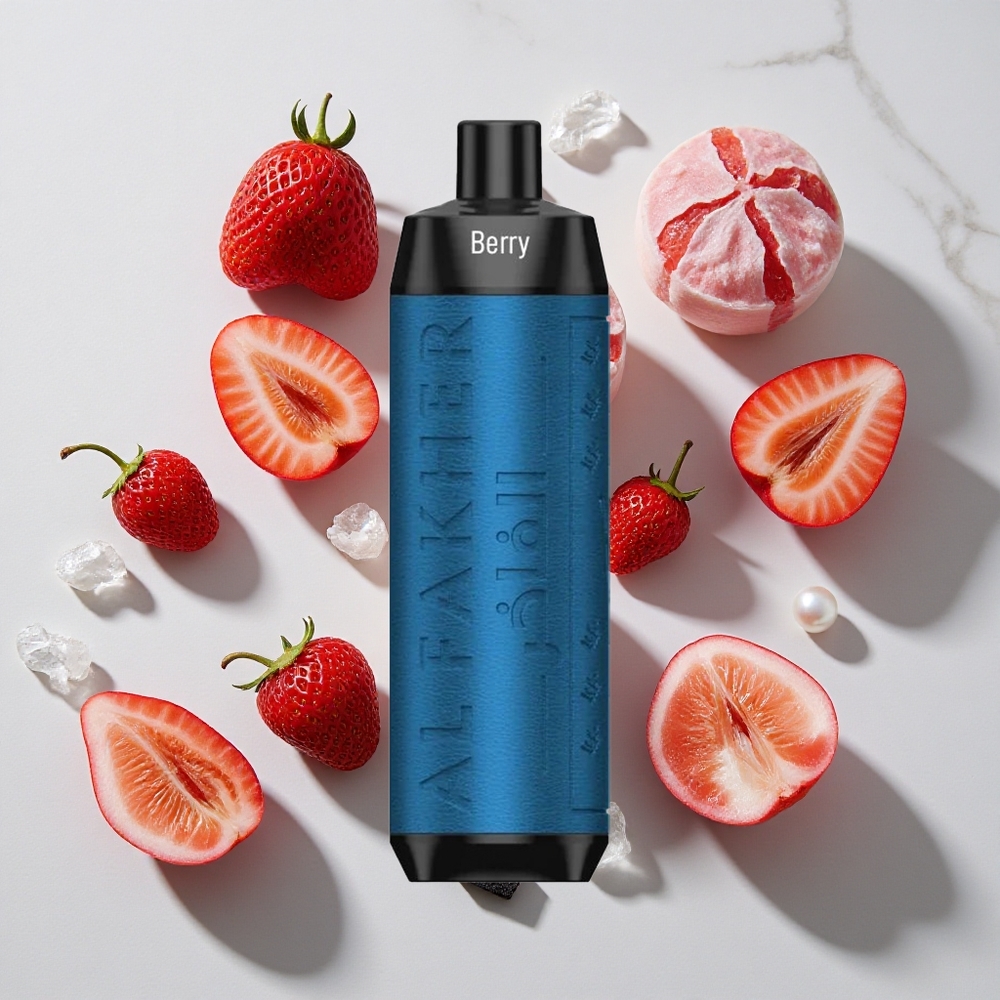 Al Fakher Crown Bar 8000 Puffs Jagoda Led Za enkratno uporabo Vape