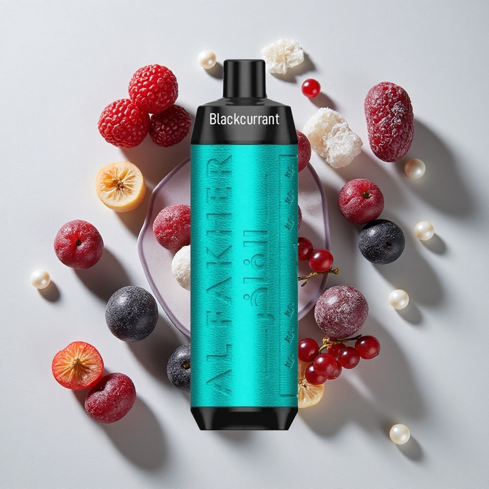 Al Fakher Crown Bar 8000 Puffs Črni Ribez Ledenica 18ml E-tekočine