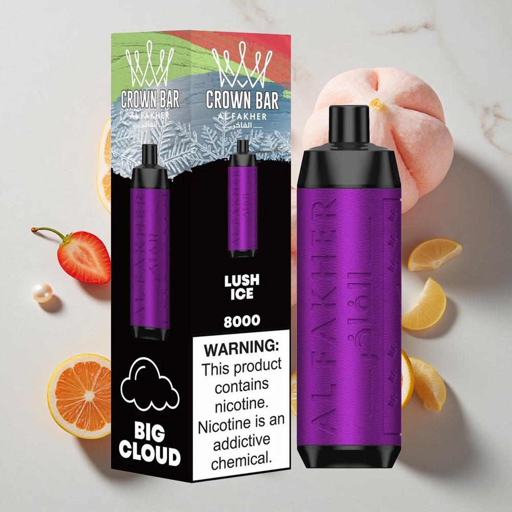 Al Fakher Crown Bar 8000 ustnih Ledeno bujno 18ml E-tekočine