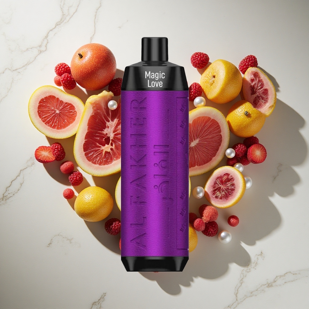 Al Fakher Crown Bar 8000 Čarobna Ljubezen Za enkratno uporabo Vape 18ml E-tekočine Kapaciteta