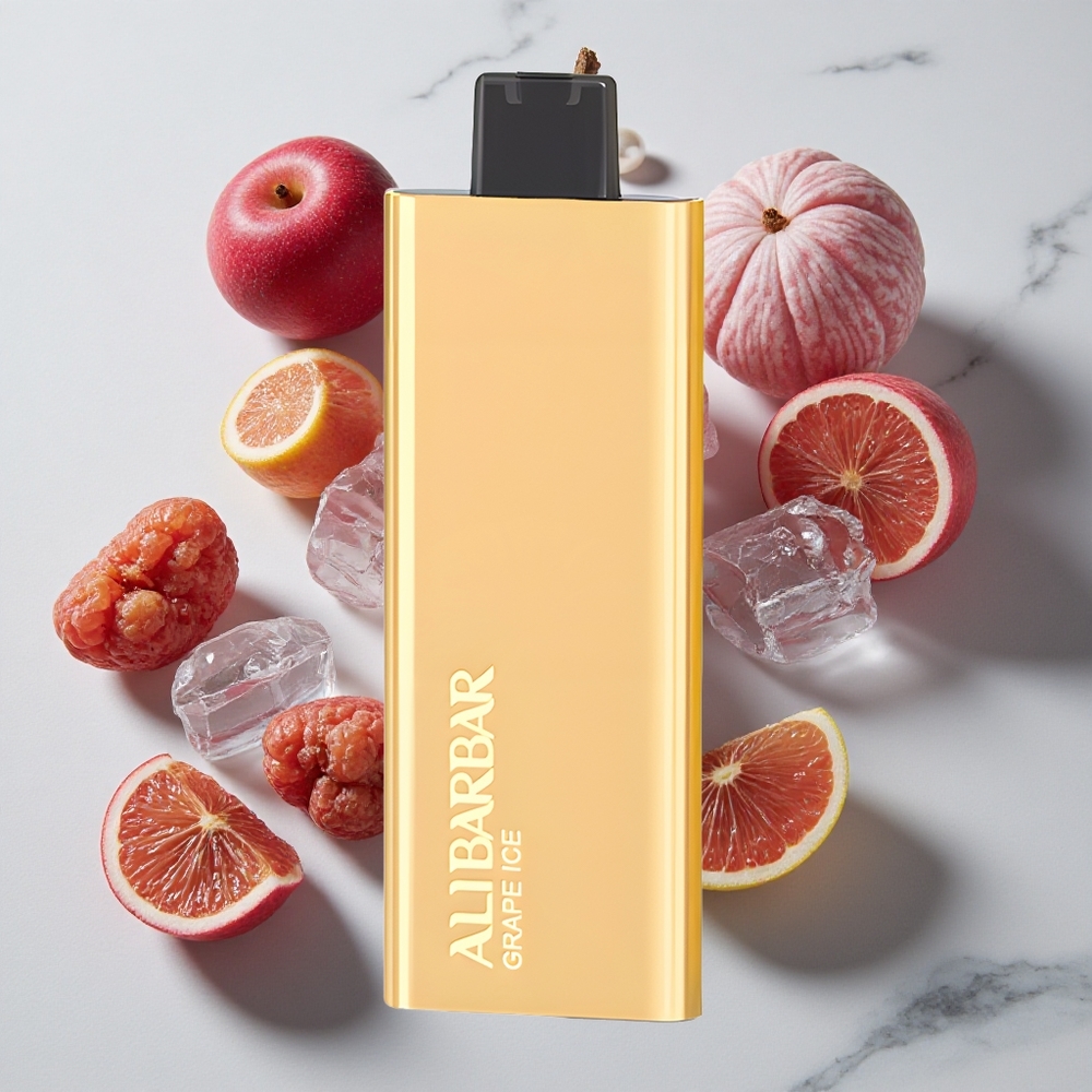 Alibarbar Pandora 7000 Puffs Za enkratno uporabo Vape Grozdji Led Drugo
