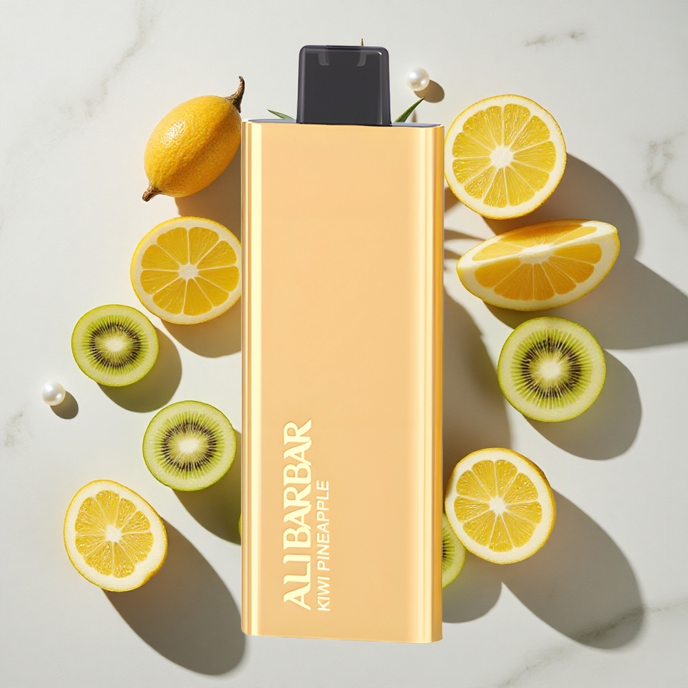 Alibarbar Pandora 7000 Puffs Za enkratno uporabo Vape Kivi Ananas 17 ml E-tekočine