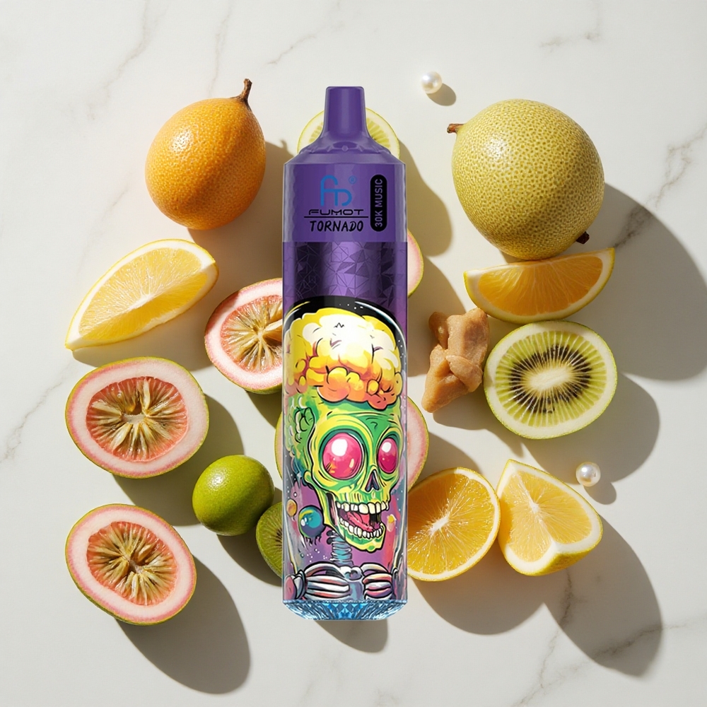 Fumot RandM Tornado 30000 Puffs Za enkratno uporabo Vape Kivi Pasijonka Guava 30ml E-tekočine Napolnjeno