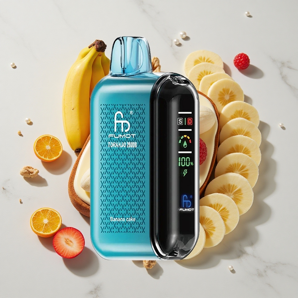 Fumot Tornado 20000 Puffs Bananina Torta 20ml E-tekočine