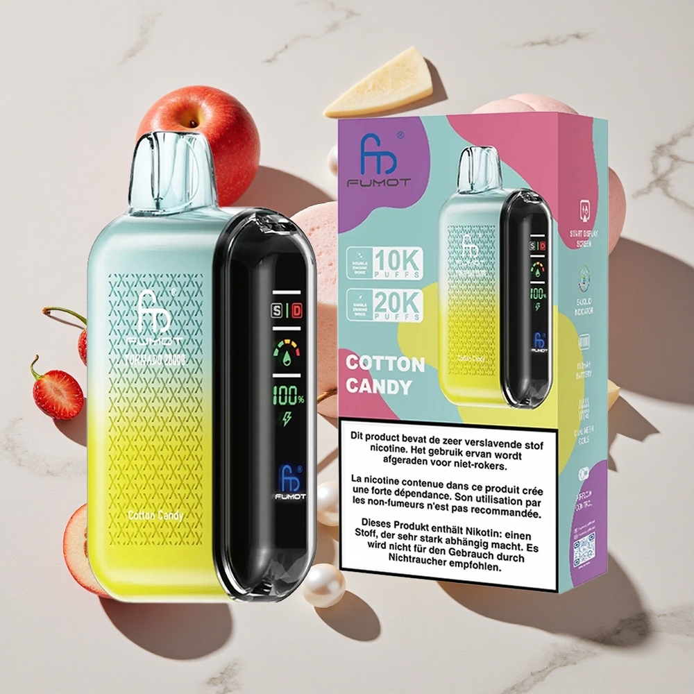 Fumot Tornado 20000 Puffs Bombica Bomba 850mAh Baterija