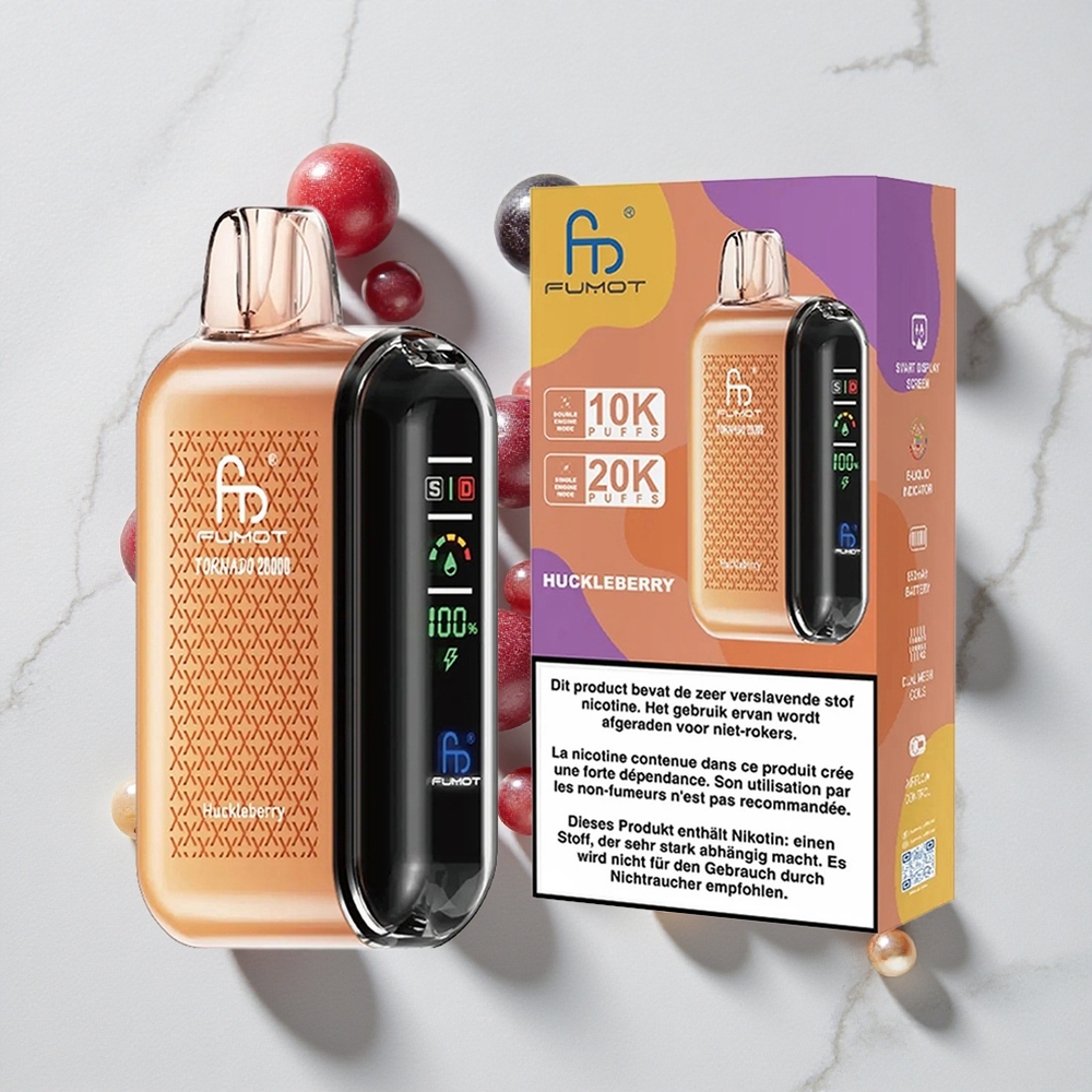 Fumot Tornado 20000 Puffs Huckleberry Rechargeable Battery