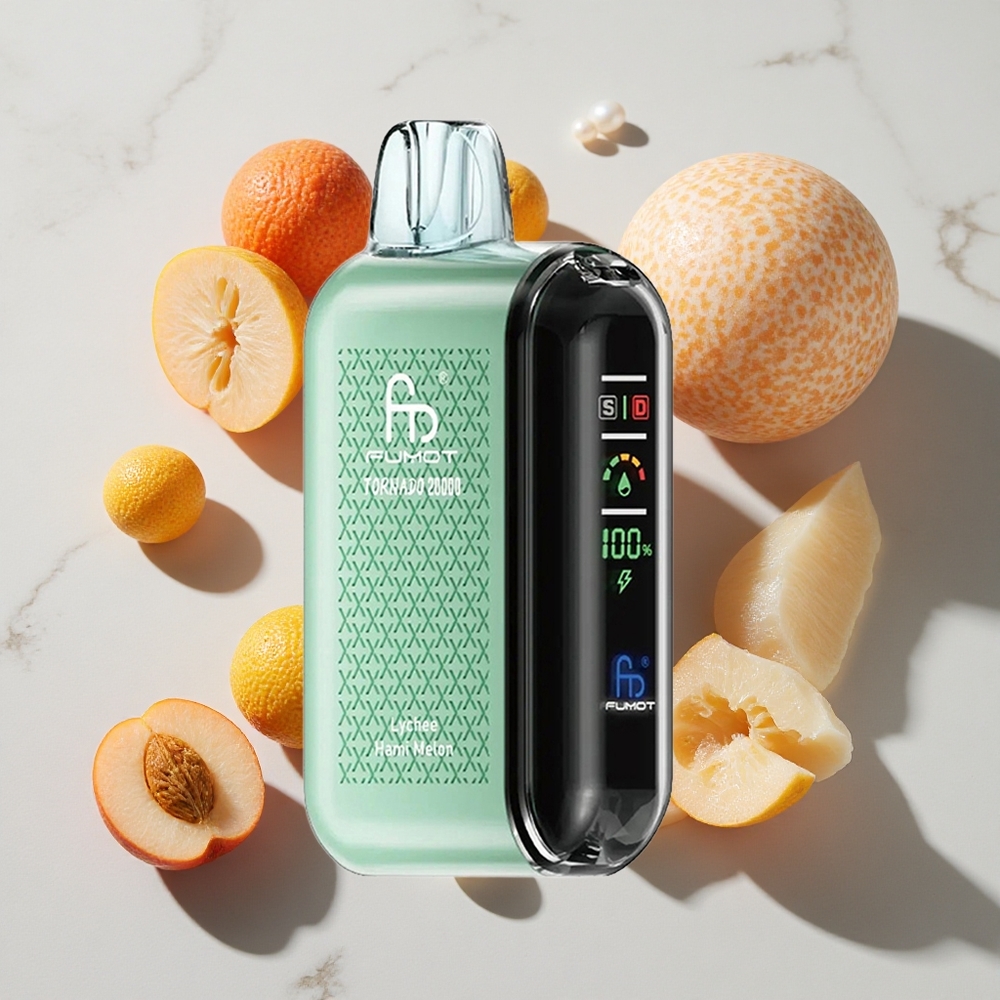 Fumot Tornado 20000 Puffs Litši Hami Melona Dual Mesh Coil