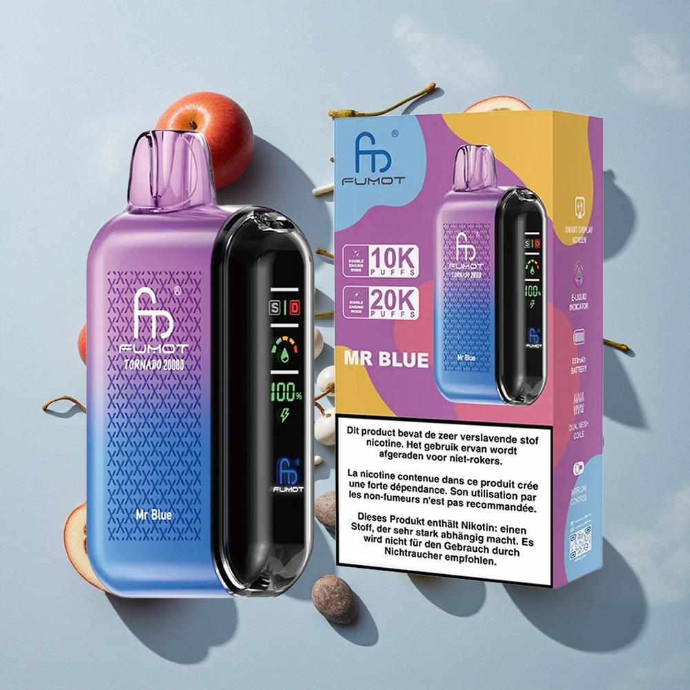 Fumot Tornado 20000 Puffs Modra Kapaciteta 20ml E-tekočine