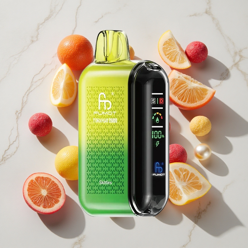 Fumot Tornado 20000 Puffs Skittles (Pestobarva) Dual Mesh Coil