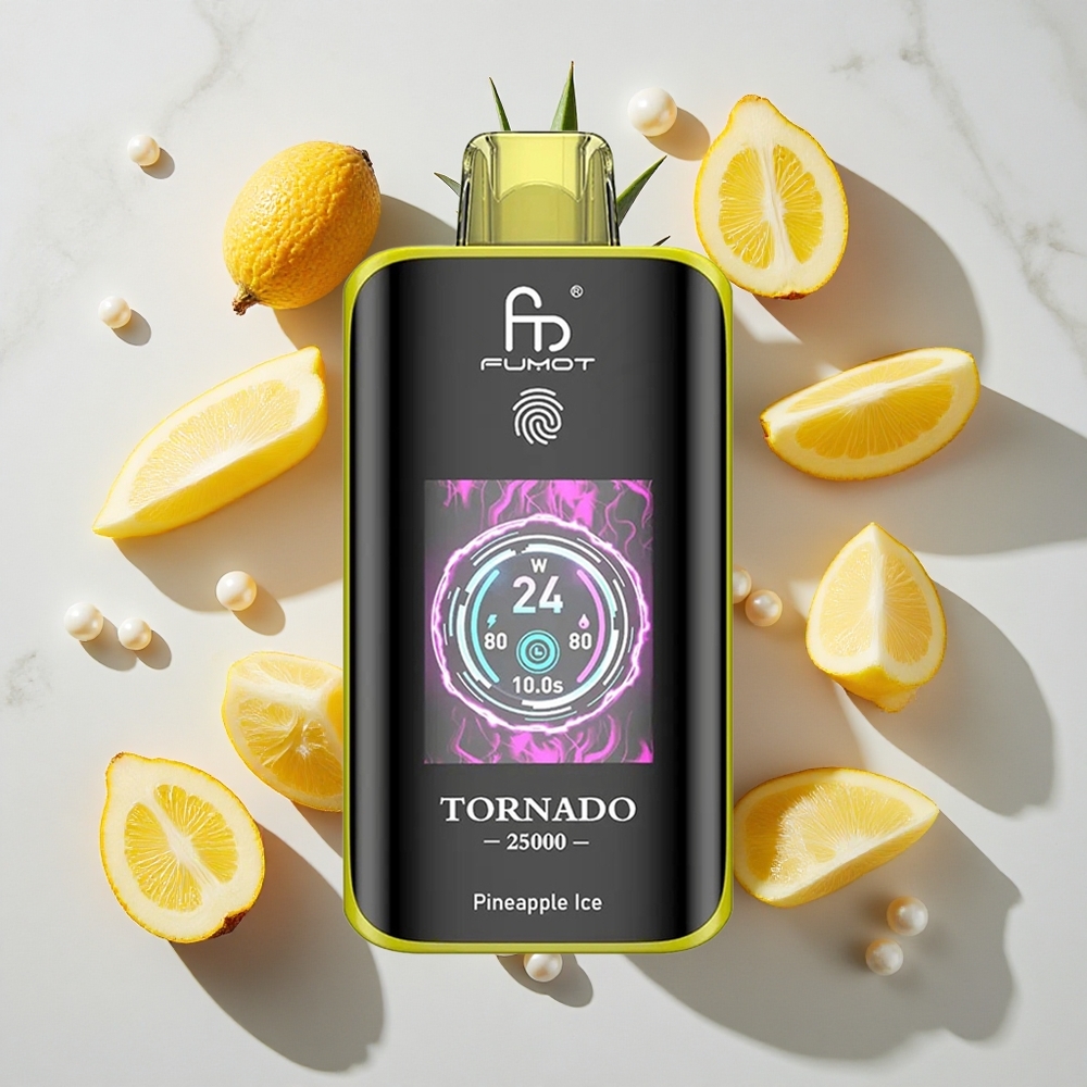 Fumot Tornado 25000 Puffs Ananas Led 700mAh Polnilna Baterija