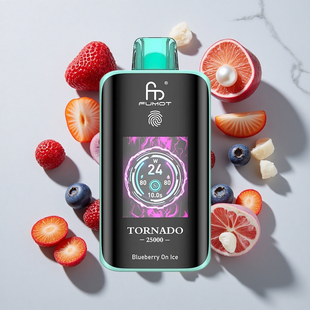 Fumot Tornado 25000 Puffs Borovnica Na Ledu 20ml Napolnjena E-tekočina