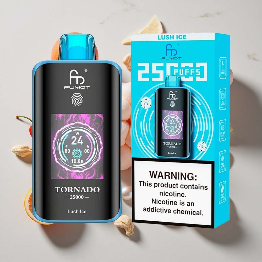Fumot Tornado 25000 Puffs Lush Ice (Sladoled) 20ml E-tekočine Prednapolnjen