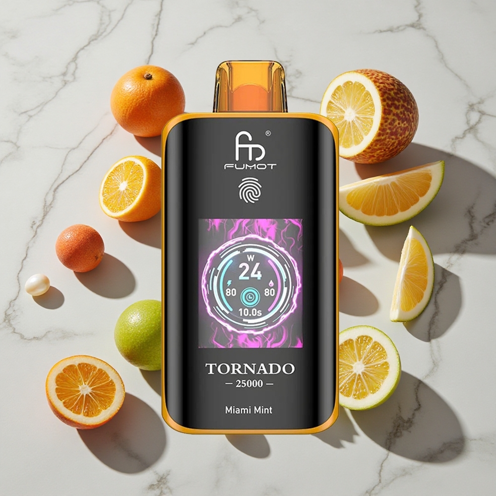 Fumot Tornado 25000 Puffs Miami Meta 20ml Napolnjena E-tekočina