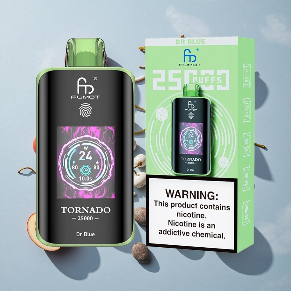 Fumot Tornado 25000 Puffs Modra Doktorjeva 20ml Napolnjena E-tekočina