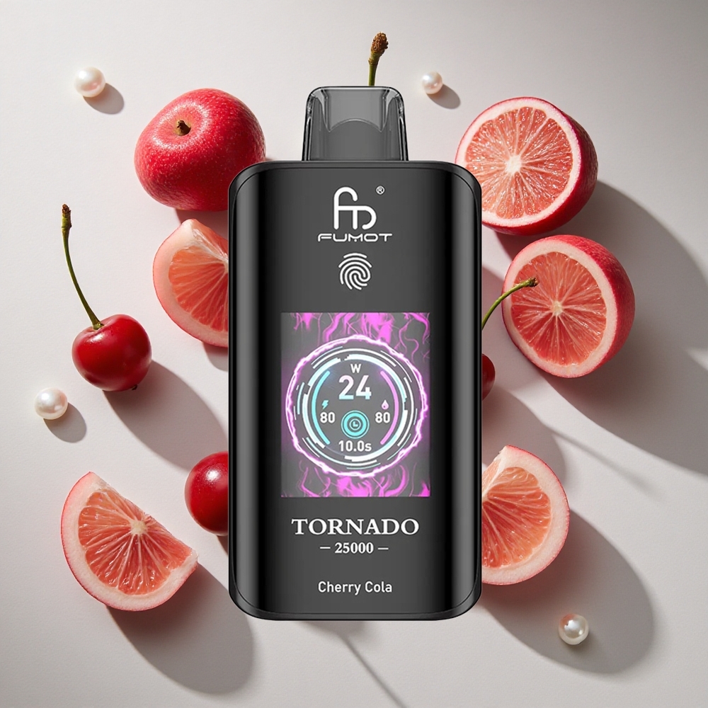 Fumot Tornado 25000 Puffs Češnjeva Kola 20ml E-tekočine Napolnjena Tekočina