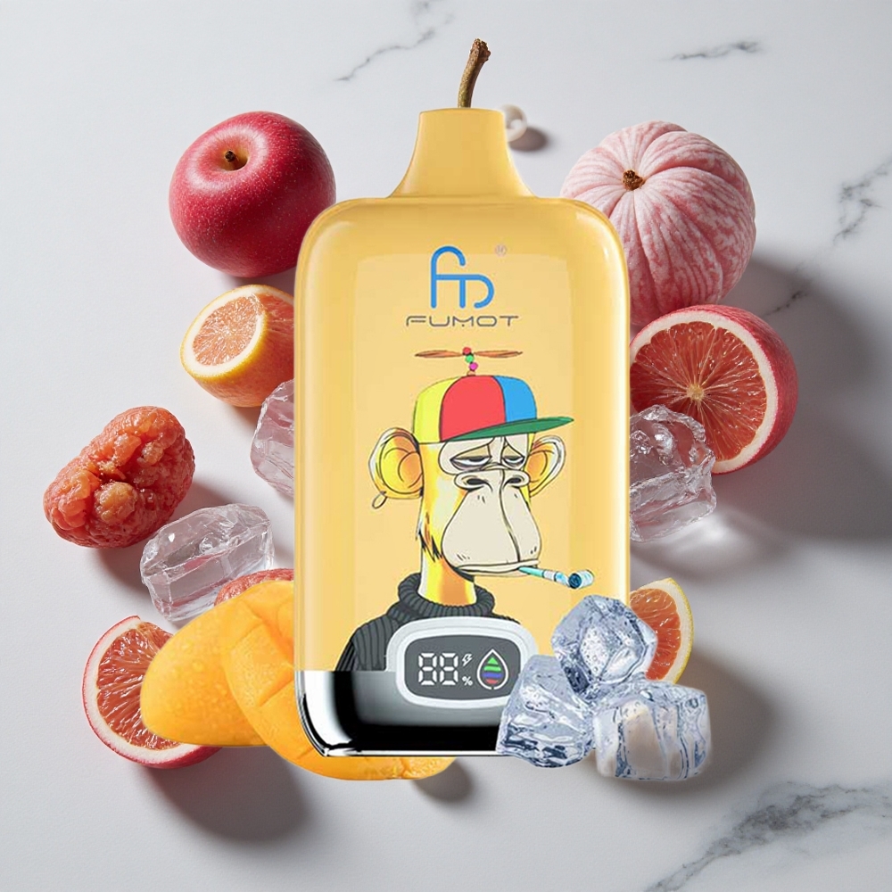 Fumot Tornado Digital Box 12000 Puffs Grozdni Led 20ml E-tekočine E-Liquid