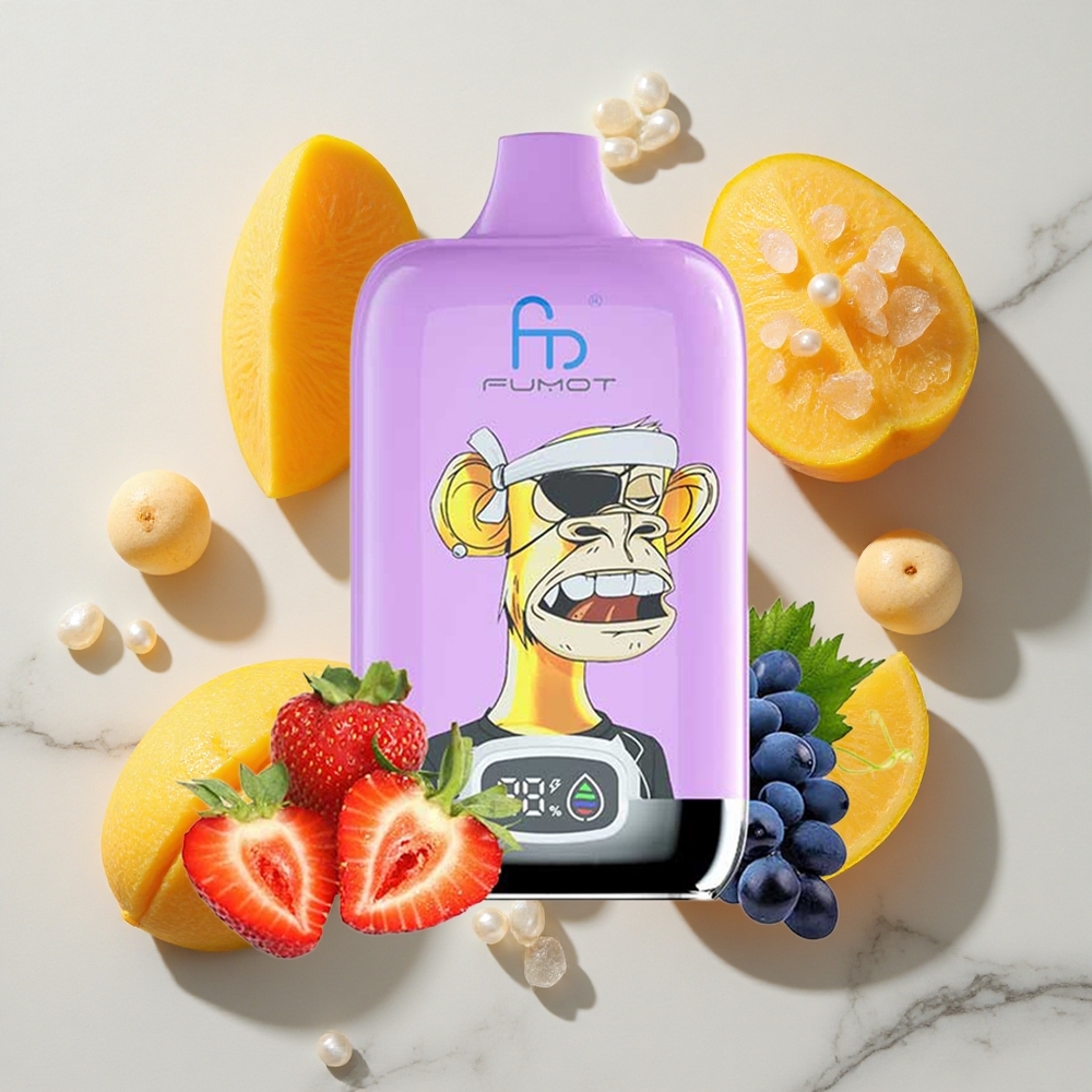 Fumot Tornado Digital Box 12000 Puffs Mango Na Ledu 20ml E-tekočine E-Liquid