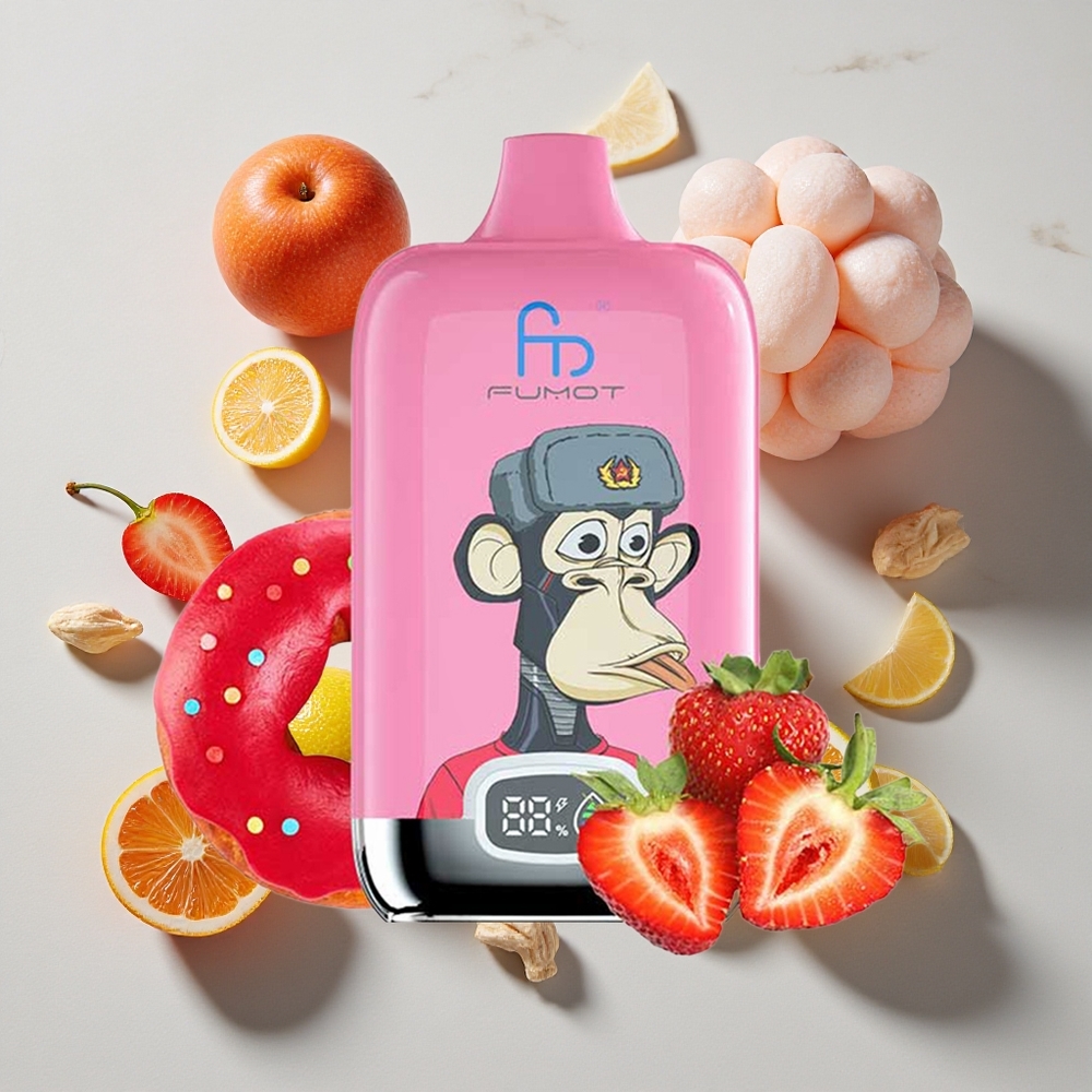 Fumot Tornado Digital Box 12000 Puffs Sadež Leda + 20ml E-tekočine E-Liquid
