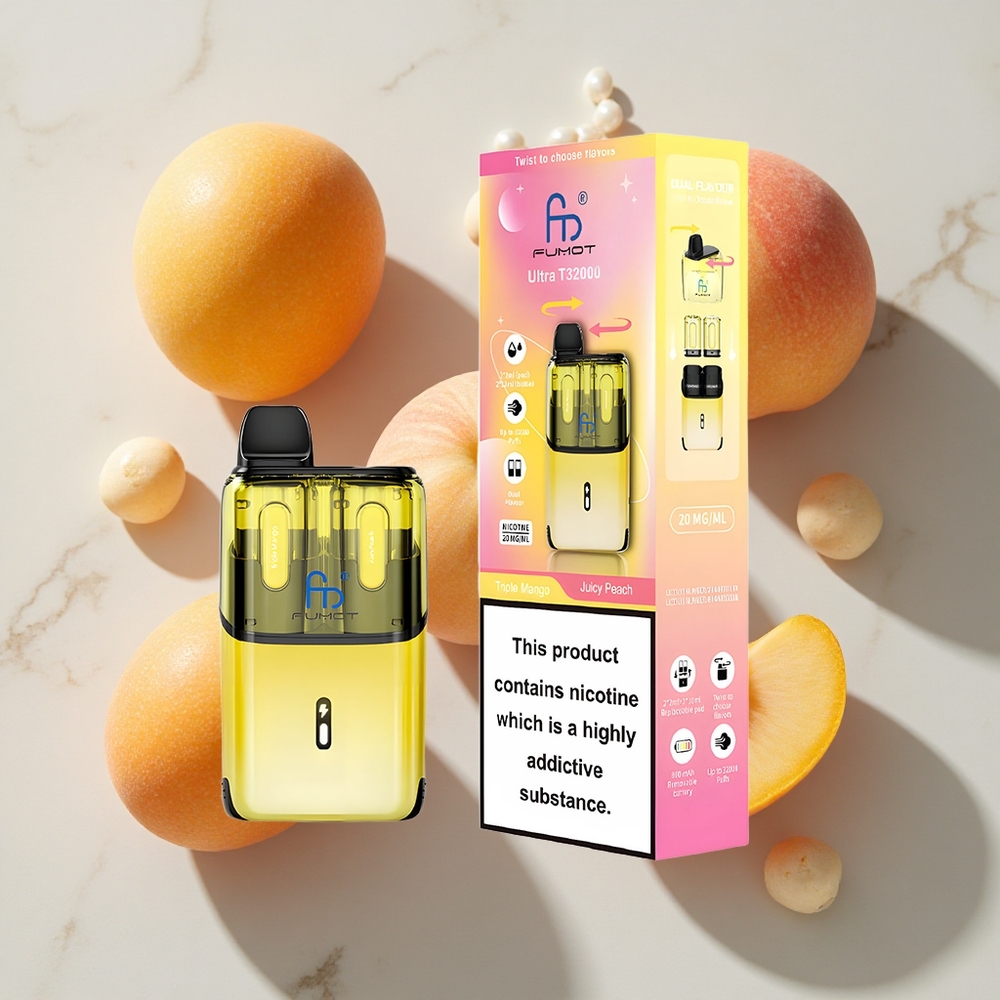 Fumot Ultra T32000 32000 Puffs Trojni Mango - Sočna Breskev
