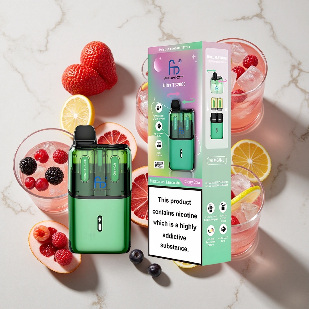 Fumot Ultra T32000 32000 Puffs Črni ribez limonada - Češnja kola 800mAh