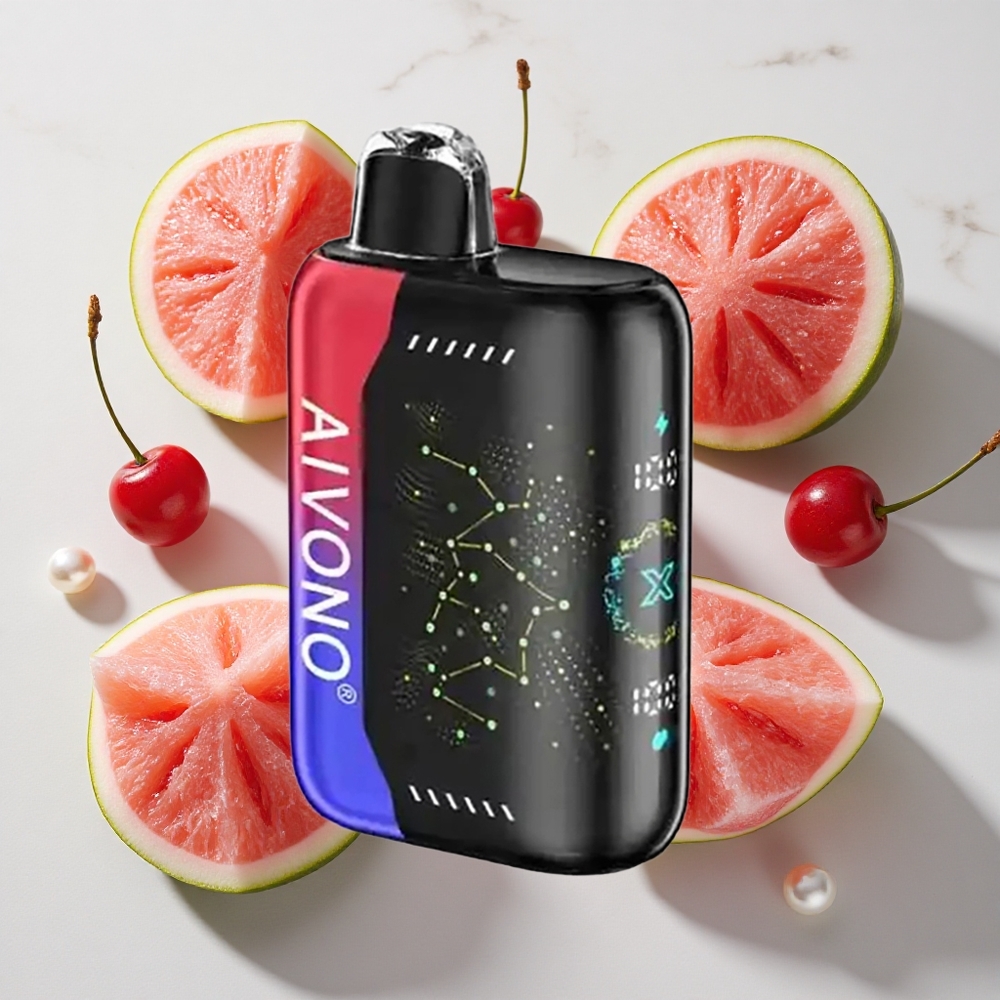 Aivono Aim Boom 25000 Puffs Dispozabilna Vapa Ledena lubenica češnja 650mAh