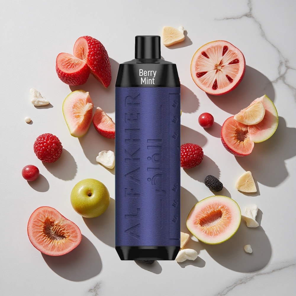 Al Fakher Crown Bar 8000 Puffs Jagoda Meta 18ml E-tekočine