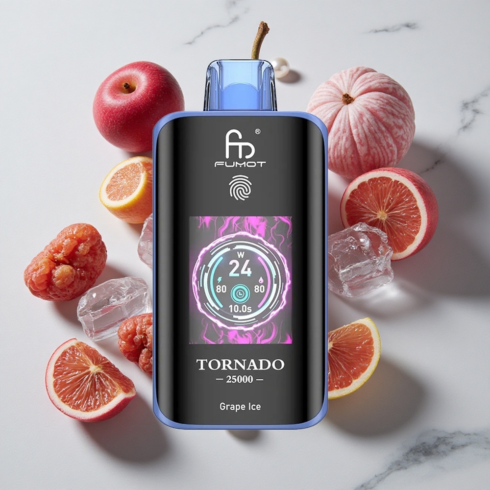 Fumot Tornado 25000 Puffs Grozdni Led 20ml E-tekočine Prednapolnjeno E-tekočino